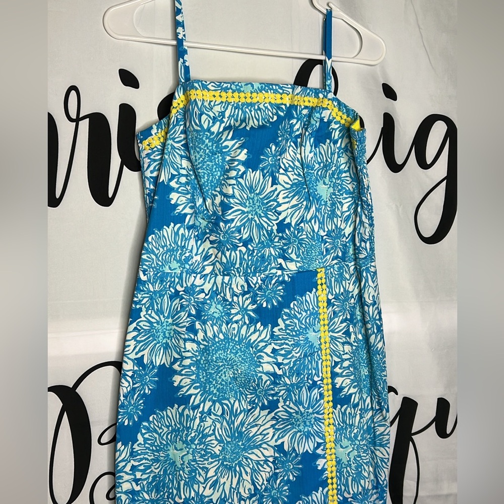 lilly pulitzer jesse romper dress ariel blue lion in sun